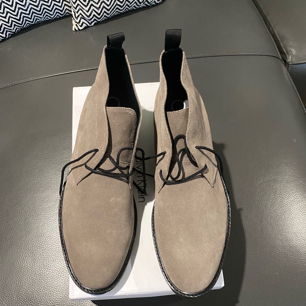 Beige Suede Chukka